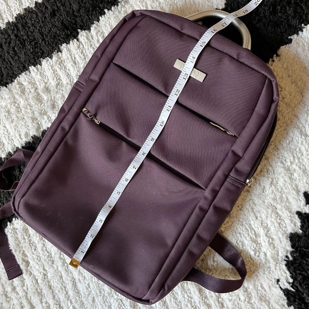 Water-resistant Purple Computer Backpack - Picture 7 of 8
